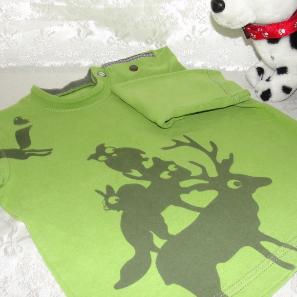 Catimini Other - Catimini Green Animals Top long sleeve 12-18 mos